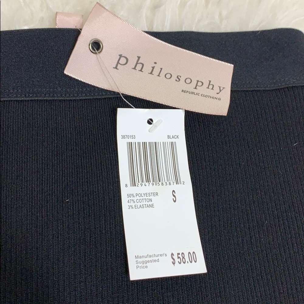 Philosophy Ribbed Pencil Skirt - Picture 5 of 14